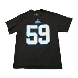 NIKE NFL PLAYERS Black Carolina Panthers Football Jersey 59 Kuechly Men Size L